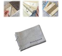 Blank Fabric Sketchbook,Handy Portable Blank Fabric Sketchbook,Art Journaling Fabric Sketchbook,Sketchbook for Drawing for Linen for Linen Stitchbook for Drawing,Writing (B)