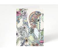Blank Greeting Card for All Occasions, Matthew Williamson Card Cactus Chameleons