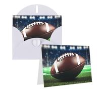 Blank Greetings Card 4'' X 6'' With Envelopes, American Football Thank You Cards Note Cards White All Occasion Cards For Christmas Holidays Birthday Graduation Anniversaries