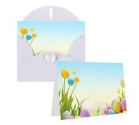 Blank Greetings Card 4'' X 6'' With Envelopes, April Easter Thank You Cards Note Cards White All Occasion Cards For Christmas Holidays Birthday Graduation Anniversaries