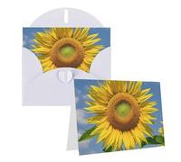 Blank Greetings Card 4'' X 6'' With Envelopes, Beautiful Sunflower Thank You Cards Note Cards White All Occasion Cards For Christmas Holidays Birthday Graduation Anniversaries