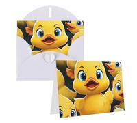 Blank Greetings Card 4'' X 6'' With Envelopes, Cute Duck Animal Thank You Cards Note Cards White All Occasion Cards For Christmas Holidays Birthday Graduation Anniversaries
