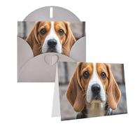 Blank Greetings Card 4'' X 6'' With Envelopes, Cute Pug Thank You Cards Note Cards Gray All Occasion Cards For Christmas Holidays Birthday Graduation Anniversaries