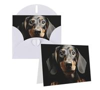Blank Greetings Card 4'' X 6'' With Envelopes, Pad Dachshund Thank You Cards Note Cards White All Occasion Cards For Christmas Holidays Birthday Graduation Anniversaries