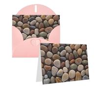 Blank Greetings Card 4'' X 6'' With Envelopes, Petoskey Stone Thank You Cards Note Cards Pink All Occasion Cards For Christmas Holidays Birthday Graduation Anniversaries