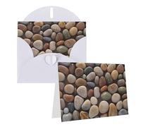 Blank Greetings Card 4'' X 6'' With Envelopes, Petoskey Stone Thank You Cards Note Cards White All Occasion Cards For Christmas Holidays Birthday Graduation Anniversaries