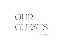 Blank Guest Book for Weddings, Parties & Events - Our Guests: Elegant Keepsake Journal to Capture Memories, Messages, and Well-Wishes