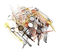 Blank Hairpin 10pcs 12mm Inner Size Copper Material Hairpin Hair Clips Cabochons Blank Base Setting Cameo DIY Jewelry Making For Diy Crafts Hair Styling(Mixed)