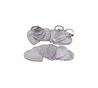 Blank keyrings 10pk | heart shape 58x50mm | perfect for cross stitch or other gifts