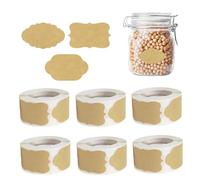 Blank Label Stickers,Writable Adhesive Paper,Name Labels Stickers Rolls - for Bags Box Greetings Cards Handicrafts Wall Journal Bottle Food Jar Home Office Folders Shelves Bread