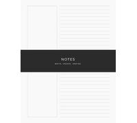 Blank & Lined Notebook: Capture Ideas Through Sketches, Notes, Lists and Creative Writing in One Place