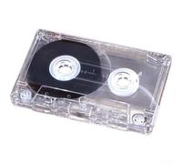 Blank Magnetic Audio Tape For Recording 45 60 90 Minutes Compact Cassette With Plastic And Metal Construction For Data Archiving Video Projects And Personal Use Transparent Black Color(90 minutes)