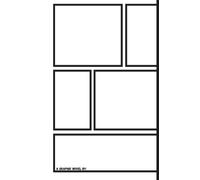 Blank Manga Binding on Right Side, Create Your Own Graphic Novel or Anime. 25 Unique Templates and 150 Pages (75 Sheets). 5.5" x 8" Cover: For Children and Adults