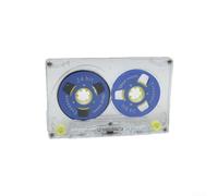 Blank Microcassette Tapes 54 Min Blue Plastic Shell for Dictation Low Noise Recording for media for walkman Compatible Compact Size