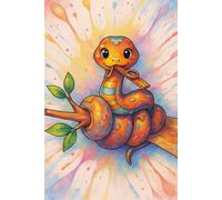 BLANK Musical Notebook - Animal Orchestra - Snake with a Kazoo: 9 x 6", 100 pages, 6 staves per page