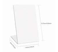 Blank NFC Stand (White/Black) - NFC213 Chip 144 Bytes - for Social Media & Review Links (White)