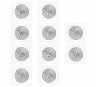 Blank NFC Tags 10 Pack Rewritable Round NTAG215 NFC Stickers for Smartphone Automation & Product Labeling (25mm)