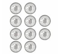 Blank NFC Tags 10 Pieces NTAG213 Rewritable Round Stickers for Phone Automation, 25mm Diameter, 13.56MHz Frequency