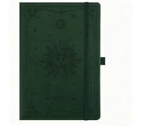 Blank Notebook, A5 Notebook Blank Journal - 320 Pages, 100gsm Thick Paper, Hardcover Leather, Art Sketchbook for Drawing, Unlined, Plain Sketch Book for Women Men Work Writing, 8 x 6 Inch (Green)