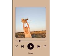 Blank Notebook with Numbered Pages: Music Inspired: Unlined 6x9 Journal | 120 Numbered Pages | Creative Music Player Design for Notes and Ideas