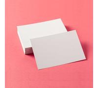 Blank Postcards Pack of 100 Note Cards 3 x 5 inches Plain White Card Small Card 300 GSM for Index Note Printable Message Cards, Multi Purpose Papa Prints