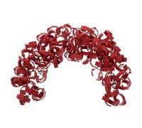 Blank Poultry Leg Rings 100 Pcs Pe Adjustable Reusable Red