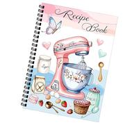 Blank Recipe Book - 100 Sheets Notebook, Spiral Journal with Handwritten Recipe, Cooking Planner, Kitchen Organizer, Meal Prep Notebook for Daily Cooking Journaling Beginners Travel Birthday Gift