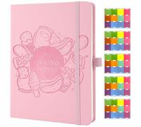 Blank Recipe Book to Write Your Own Recipes, Waterproof A5 Blank Recipe Book with Index Tabs - Blank Recipe Journal for 100 Recipes, 120 Gsm Thick Paper, Family Cookbook Journal Notebook, Pink