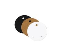 Blank Round Earring Hanging Cards 800PCS 6x6cm Multicolor Transparent Jewelry DIY
