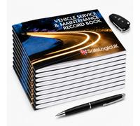 Blank Service History Books, 10 Pack, Car Service Book, Van Maintenance Record, Replacement Vehicle Logbooks, Bulk Fleet Trade Pack, UK Format