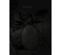 Blank Sheet Music Notebook. Drum Manuscripts Paper. 12 Stave Staff Paper. Musicians Notepad for Drummers. A4 150 pages. Gift Idea. Back to School. Stocking Filler.