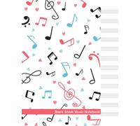 Blank Sheet Music Notebook: Music Manuscript Paper | 12 Staves per Page | 120 Pages | 8.5x11 In