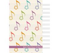 Blank Sheet Music Notebook: Music Manuscript Paper | 12 Staves per Page | 120 Pages | 8.5x11 In