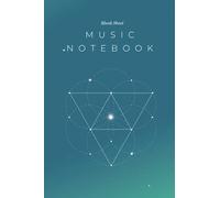 Blank sheet music notebook with lined pages: Music blank sheet workbook for song writers