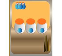 Blank Sketchbook for Artists - Large Format 8.5 x 11 Sketch Notebook with Bold Geometric Cover in Orange Blue and Gold: 120 Blank Pages | Mid-Century ... | Perfect for Pencils, Pens and Light Markers