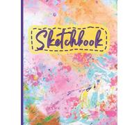 Blank Sketchbook for Drawing, Doodling and Creativity: Colorful and Bold Abstract Background | 120 Blank Pages | 8.5x11 | Paperback | Matte Cover | Drawing Sketchbook