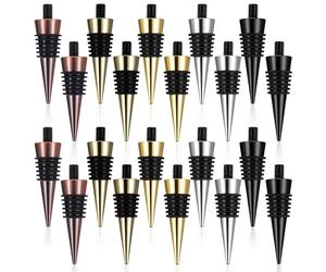 Blank Small Bottle Stopper Stainless Steel Bottle Stopper with Threaded Post Metal Wine Stopper Insert Set Hardware for Wine Party Wood Turning DIY Handmade Project, 8 x 1.25 Thread Size