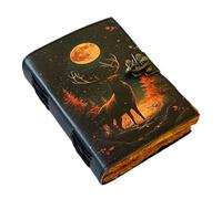 Blank Spell Book Of Shadows Deer hunting antler Grimoire Leather Bound Journal Book of shadows Journal Wiccan Notebook Log book Antique Witchcraft Supplies Daily Journal Adventure Greek Mythology