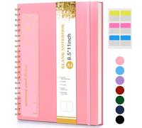 Blank Spiral Notebook Journal 8.5” x 11”, A4 Large Pink Sketch Book for Women Men, 100 GSM Blank Paper Drawing Notebook, Plastic Hardcover Spiral Bound Sketchbook for Sketching Work School Writing