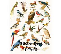 Blank Sticker Book featuring fowls Parrot for sticker collection: Premium raptor species Cover for Collecting to put Stickers in book, for Kids or toddlers Activity Book
