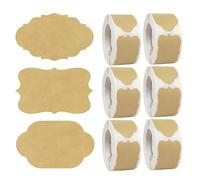 Blank Stickers,Adhesive Paper Decal,Name Tag Stickers Rolls | for Bags Box Greetings Cards Handicrafts Wall Journal Bottle Food Jar Home Office Folders Shelves Bread