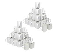 Blank Sublimation Mugs 11oz White Polymer Coated Individual Gift Boxes