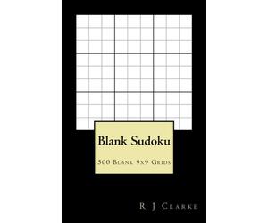 Blank Sudoku: 500 Blank 9x9 Grids