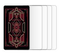 Blank Tarot Cards with Design on Back - Create Your Own DIY Oracle Cards - 80 Customizable Blank Tarot Oracle Cards to Write on - 2.75" x 4.75" (Red Sacred Geometry Gold Foil Design)