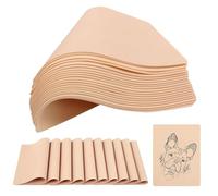 Blank Tattoo Practice Skin - TONBAO 30Pcs Double Sides Tattoo Skin Fake Skin for Practicing, 19x14CM Soft Practice Skins for Beginners and Experienced Artists