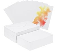 Blank Watercolor Cards with Envelopes 25X Watercolor Greeting Cards 140lb/300 GSM Watercolor Postcards with Envelopes for Art Painting Creative Christmas Thank Notes 5x7 Inch