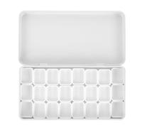 Blank Watercolor Tin Paint Box with Plastic Pan Compartments for Art