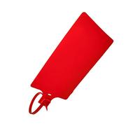 Blank Waterproof Plastic Tags Marker Ties Large Labeling Tags Fastener 2.28"×3.94" 200 pcs Red
