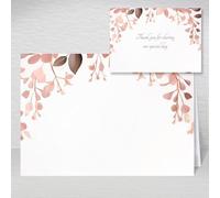 Blank Wedding Name Place Cards with wording Thank you for Sharing our Special Day. Wildflower Place Name Cards for Weddings: Rose Gold Eucalyptus Table Name Cards (Pack of 20 without Envelopes)