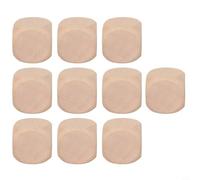 Blank Wood Dice 10PCS for Homemade Game Dice Craft Supplies Alphabet Blocks Math Tools and Custom Design Applications (22mm)